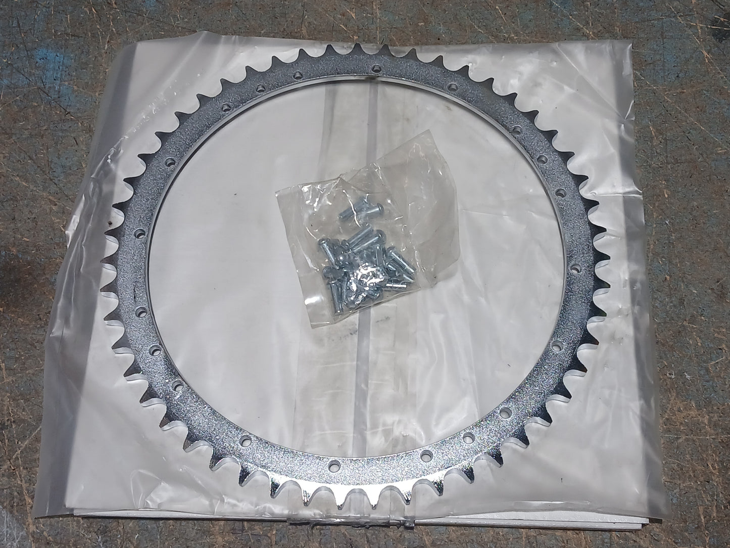 Panhead Shovelhead Rear Drum Brake Sprocket 51T Zinc Plated w/ Rivets