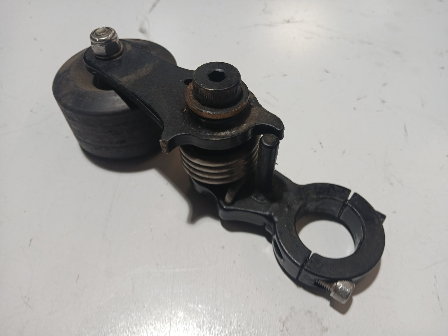 USED Motorcycle Chain Tensioner Clamp-on 1" Chopper Bobber Cafe