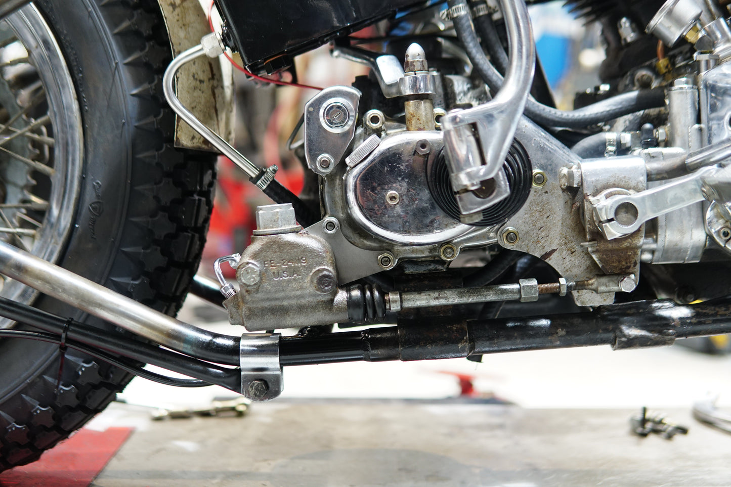 Shovelhead Master Cylinder Mount Bracket (Wagner Style)